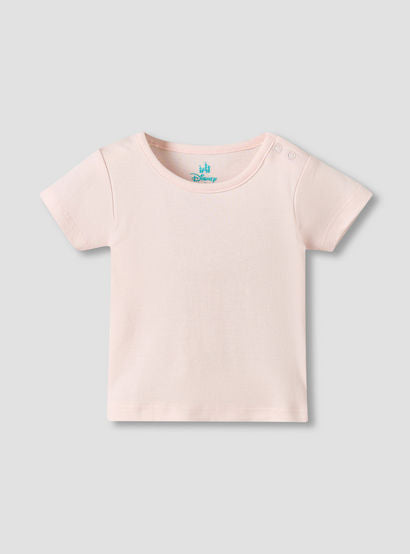 Disney Round Neck Short Sleeves T-shirt and Dungaree Set with Marie Print-baby-girls-clothing-setsandcoords-image-4