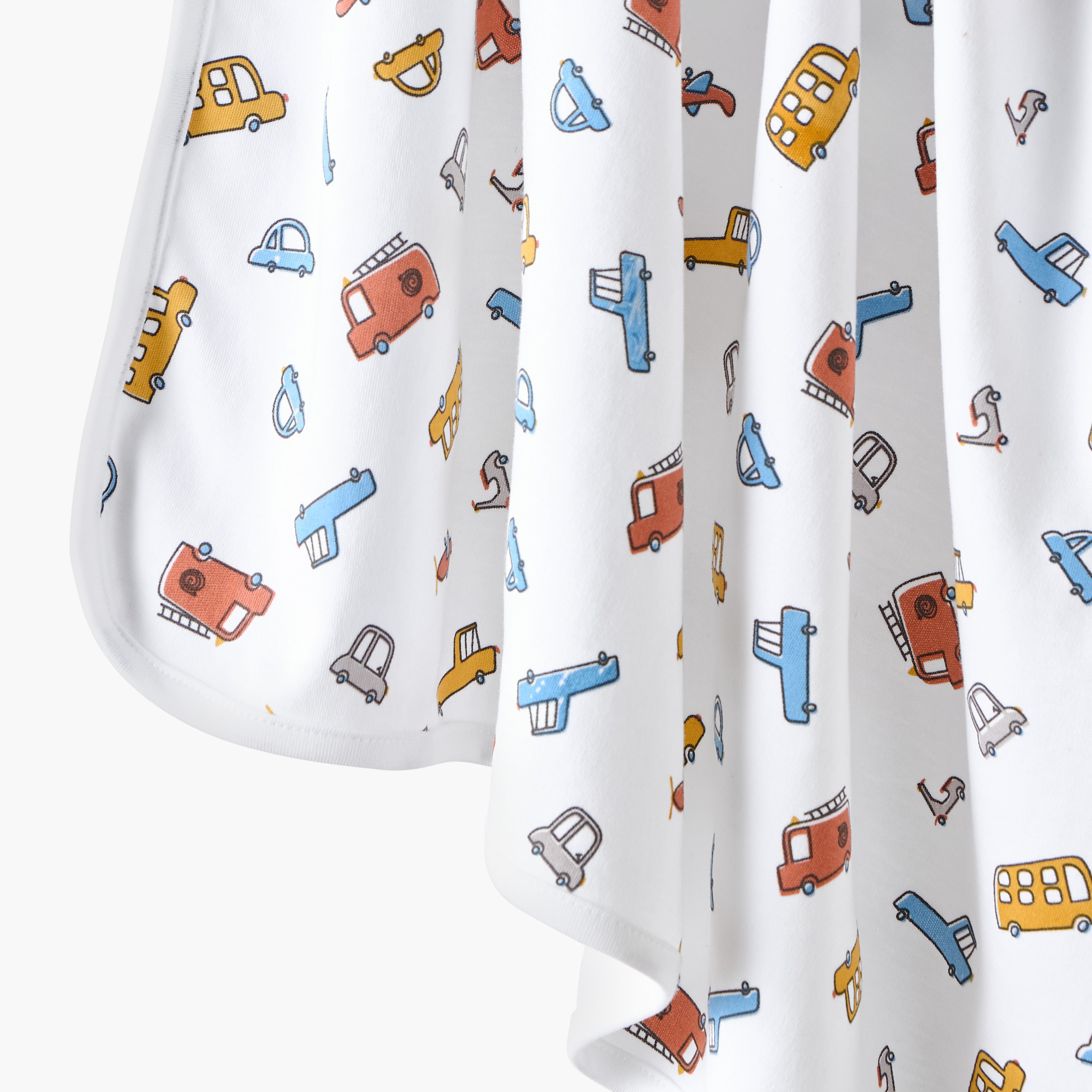 Juniors All-Over Vehicle Print Receiving Blanket