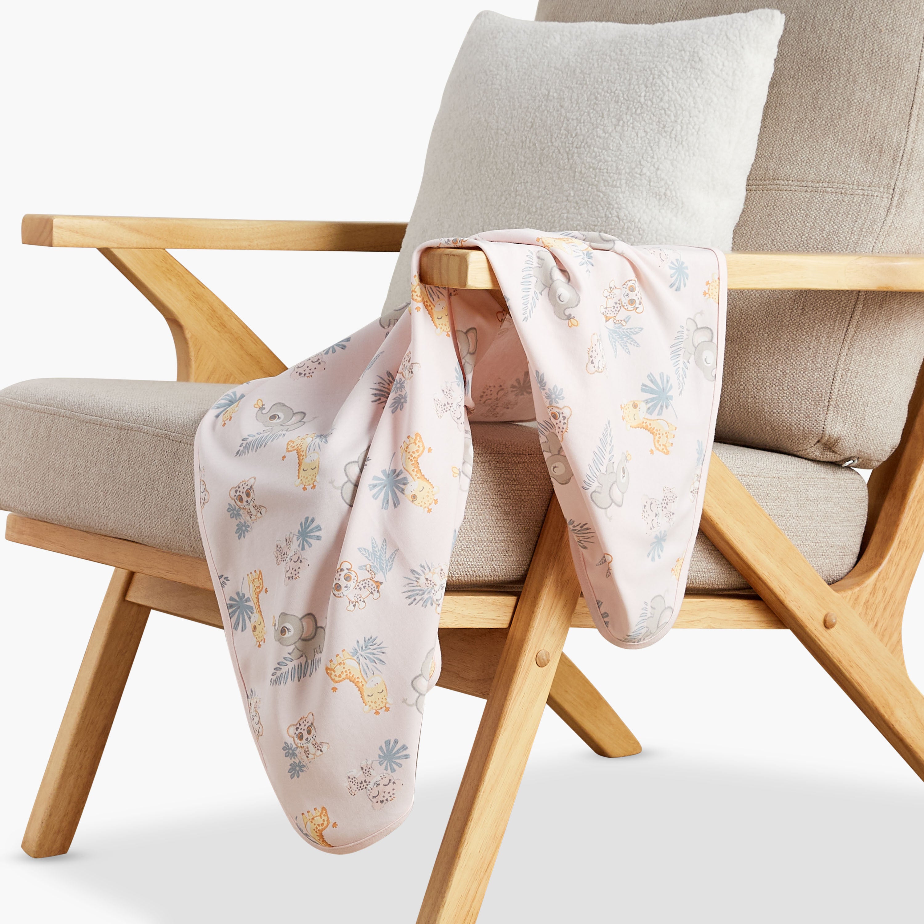 Juniors Assorted 2-Piece Receiving Blanket Set - 70x70 cm