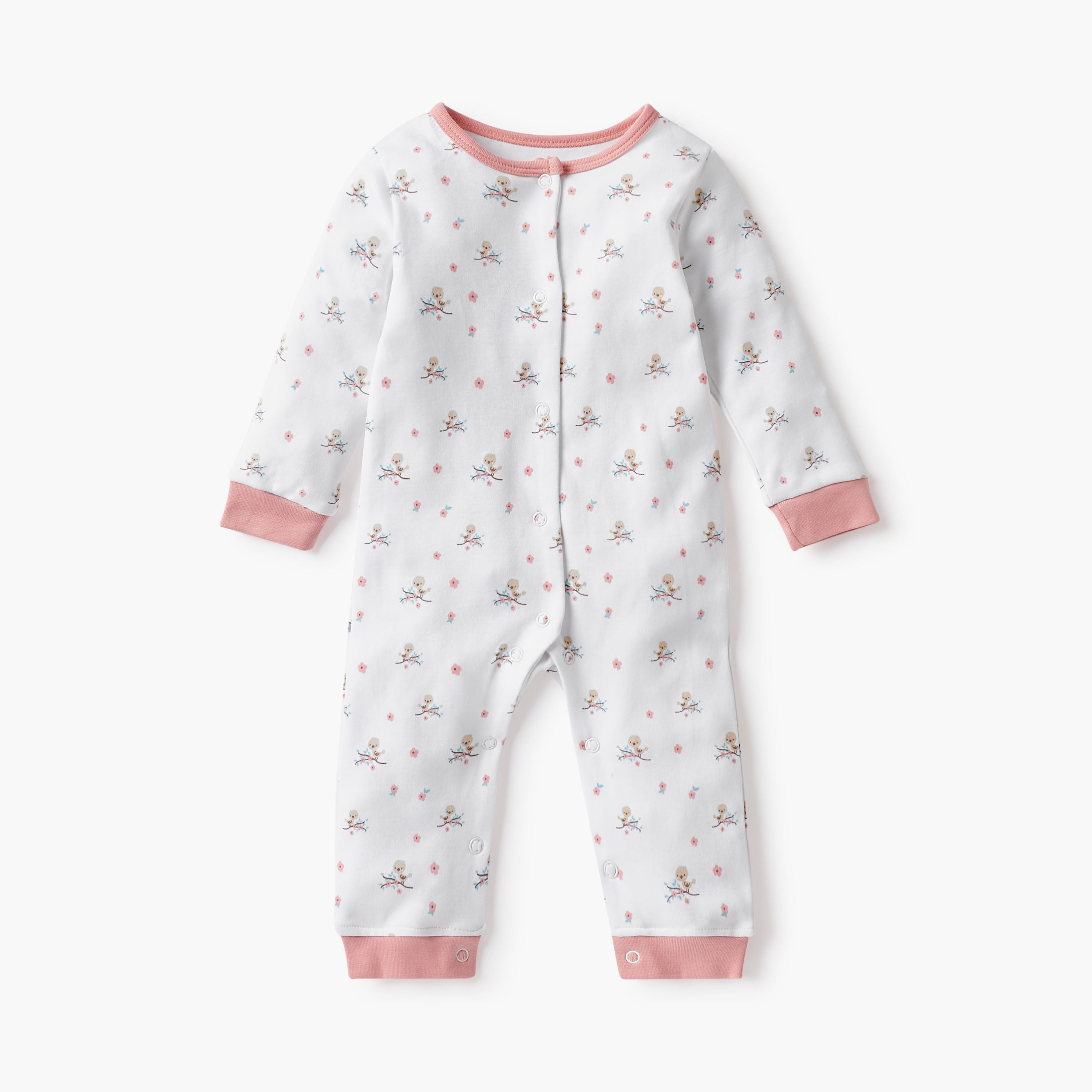 Juniors Printed Sleepsuit with Bib and Receiving Blanket