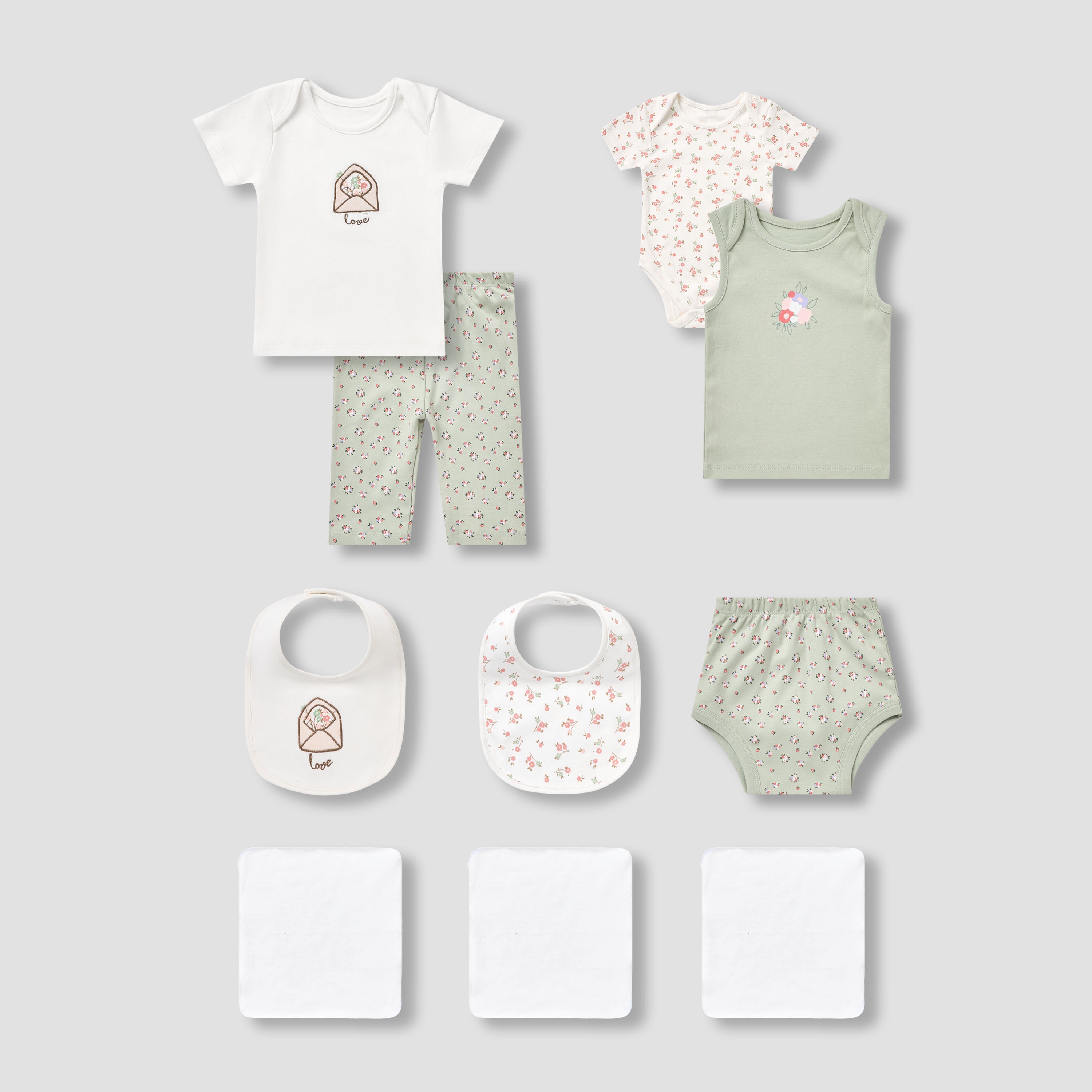 Set of 14 Juniors Clothing Gift Set with Floral Print