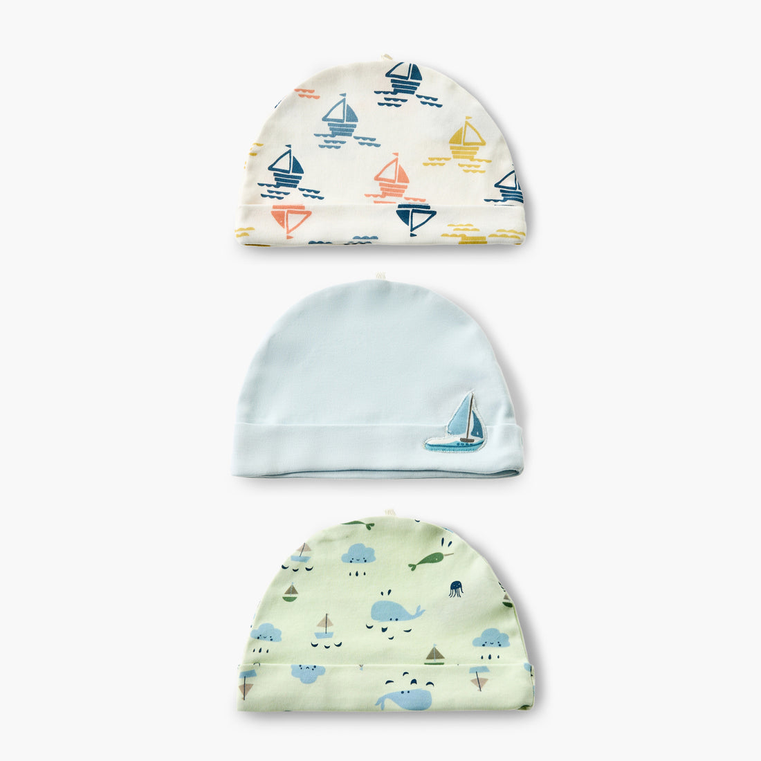 Pack of 3 Juniors Cap with Rolled Hem