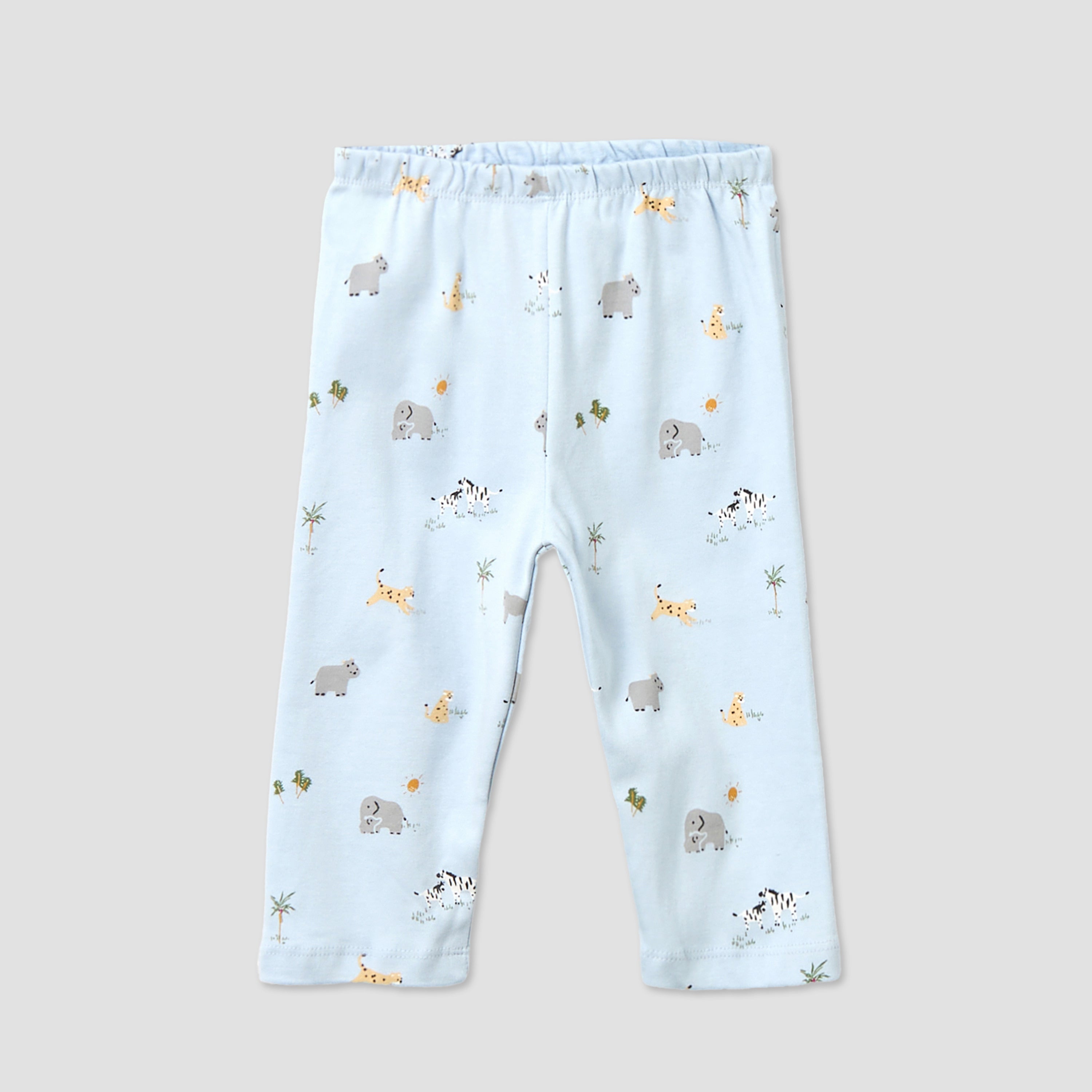Juniors Cotton Round Neck Long Sleeves Pyjama Set with Print