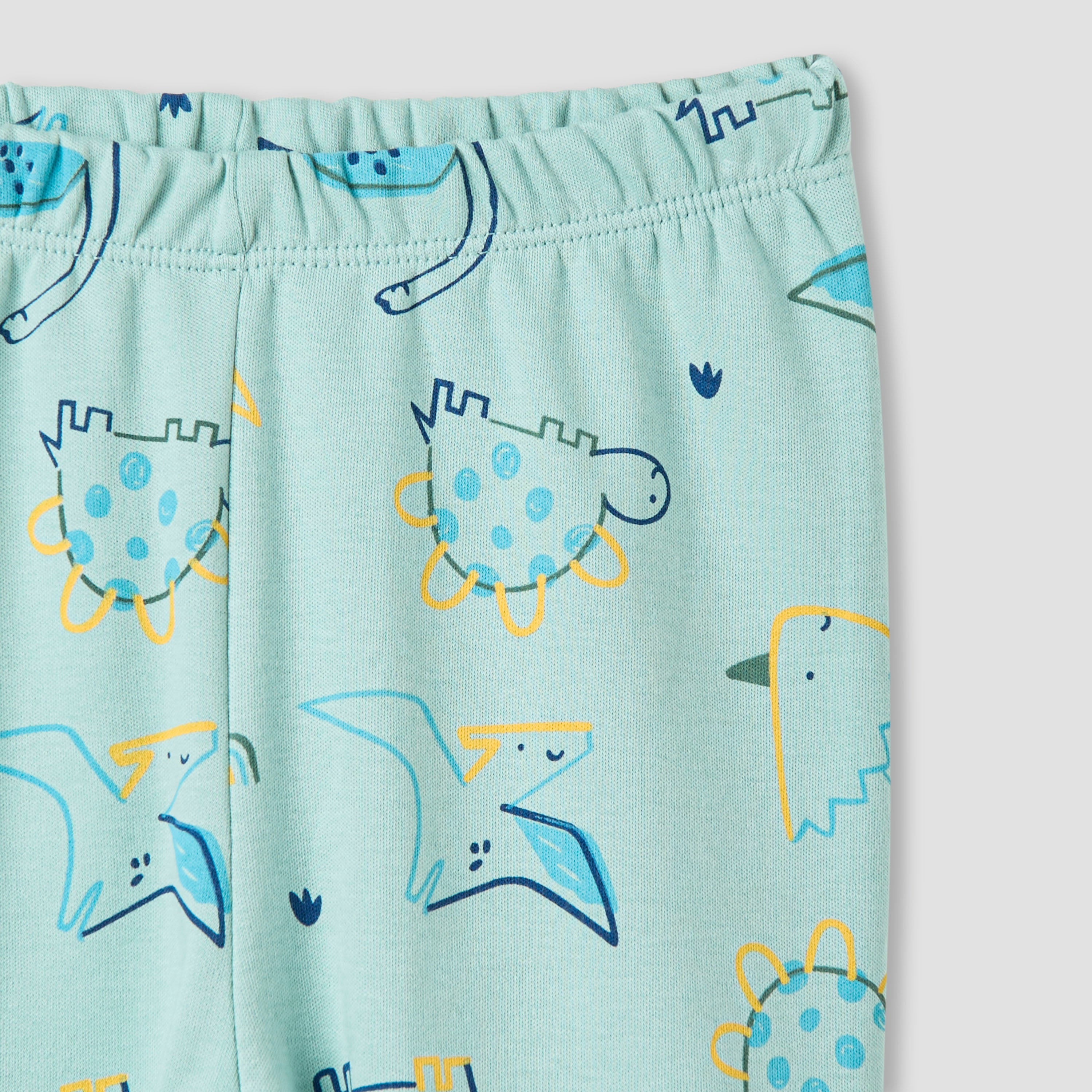 Juniors Dinosaur Print T-shirt and Pyjama Set