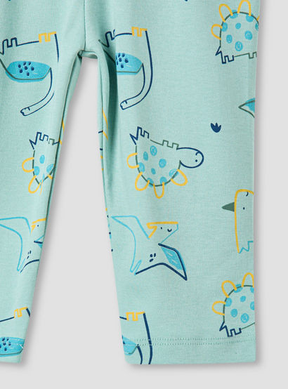 Juniors Dinosaur Print T-shirt and Pyjama Set-baby-boys-clothing-nightwear-pyjamasets-image-5