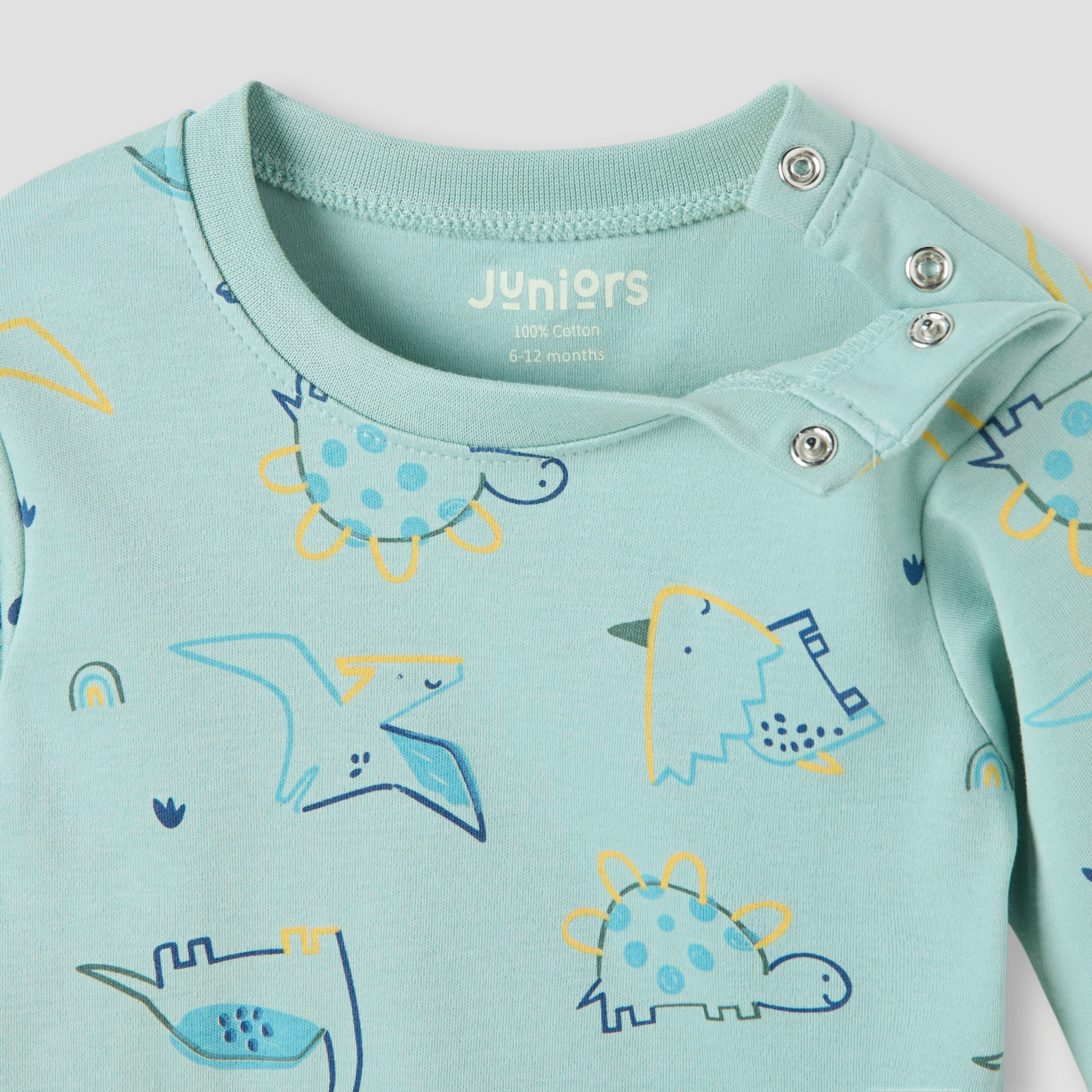 Juniors Dinosaur Print T-shirt and Pyjama Set