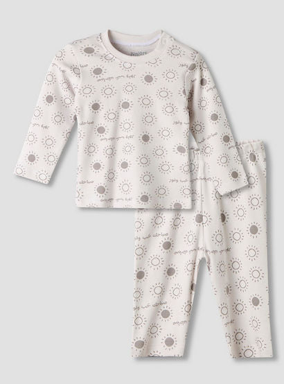 Juniors Cotton Round Neck Long Sleeves Pyjama Set with Arabic Alphabet Print-promo_babyshop_Buy3for79_UAE130126-image-2