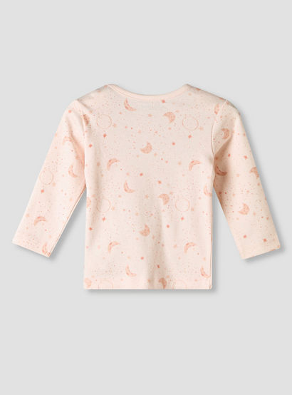 Juniors Cotton Round Neck Long Sleeves Pyjama Set with Star and Moon Print-promo_babyshop_Buy3for99_UAE130126-image-5