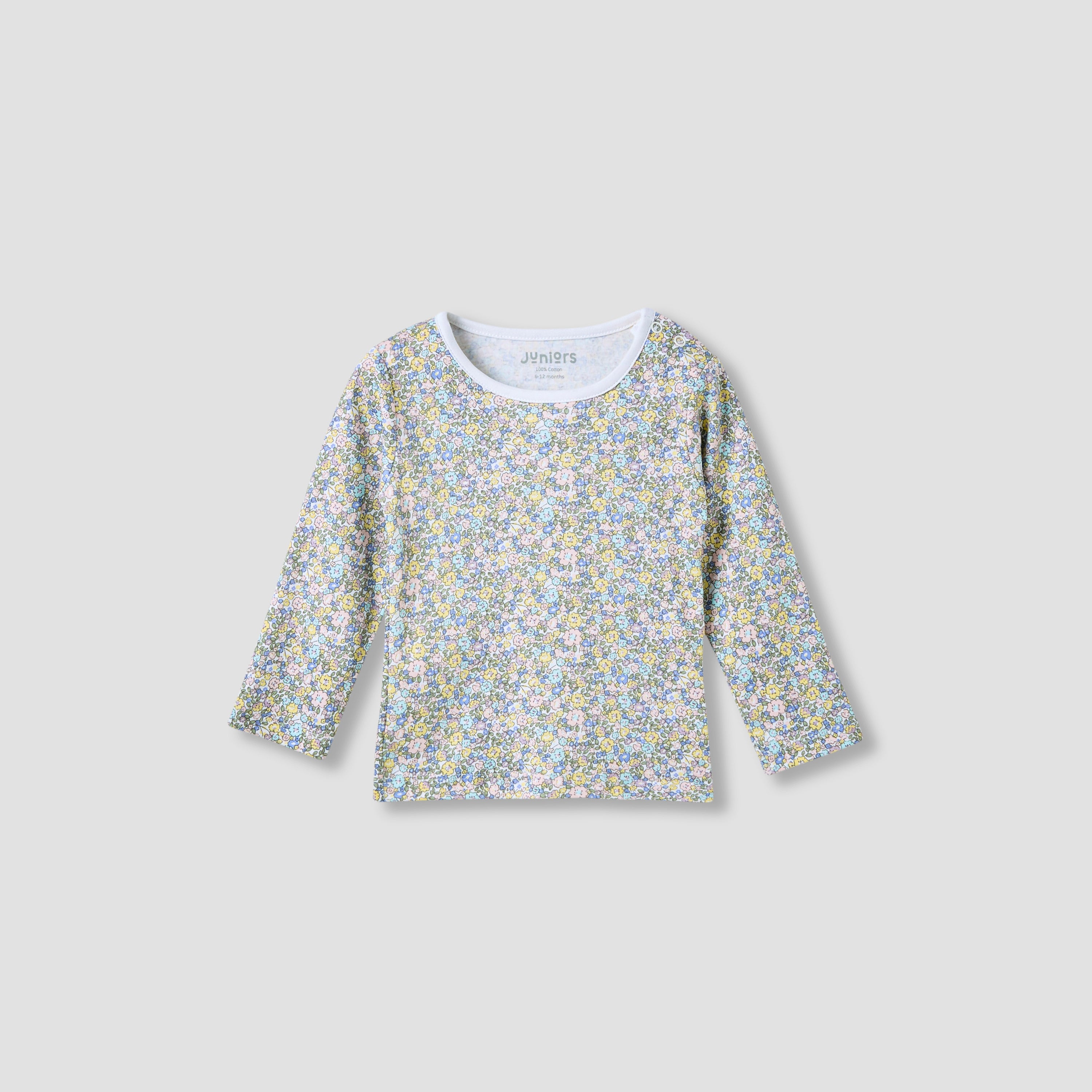 Juniors Floral Print T-shirt and Pyjama Set