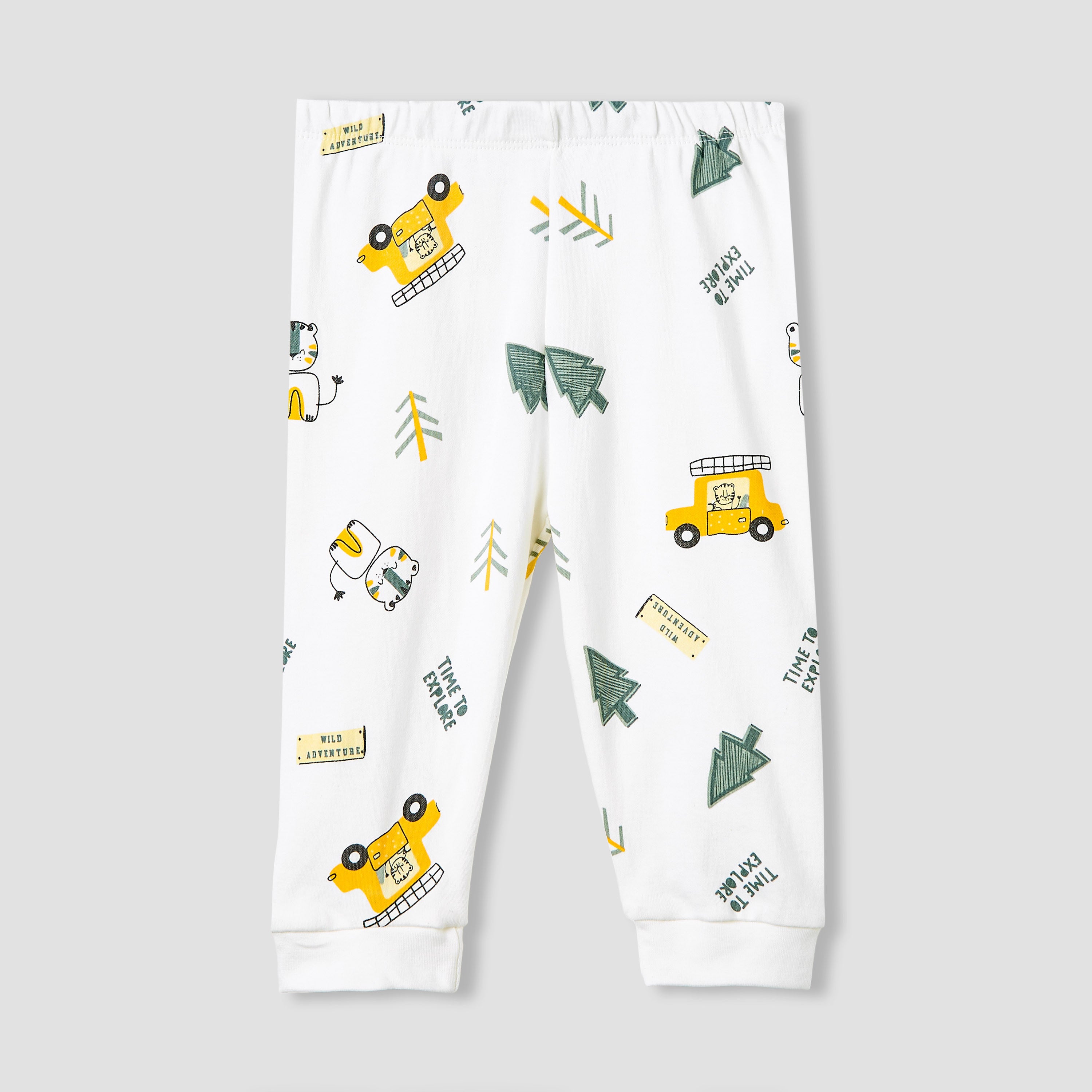 Juniors Pyjama Set with Print - Cotton - Long Sleeves - Round Neck