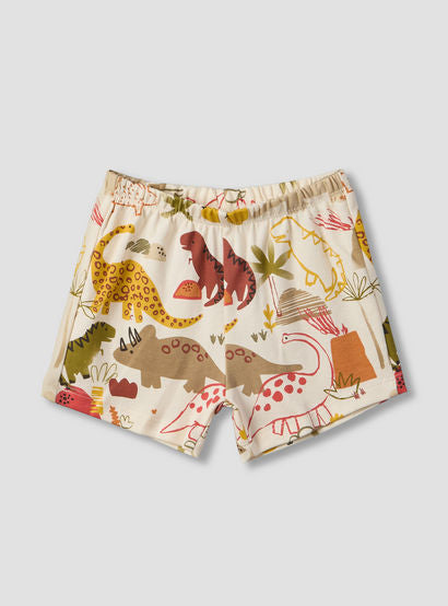 Pack of 2 Juniors Crew Neck Short Sleeves T-shirt and Shorts Set with Safari Print-baby-boys-clothing-setsandcoords-image-7