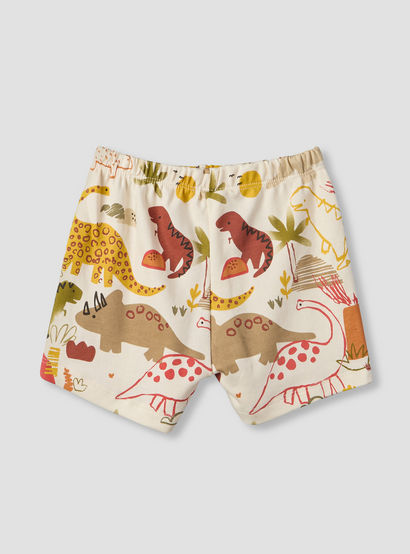 Pack of 2 Juniors Crew Neck Short Sleeves T-shirt and Shorts Set with Safari Print-baby-boys-clothing-setsandcoords-image-8