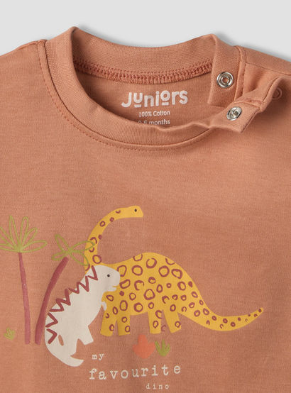 Pack of 2 Juniors Crew Neck Short Sleeves T-shirt and Shorts Set with Safari Print-baby-boys-clothing-setsandcoords-image-9