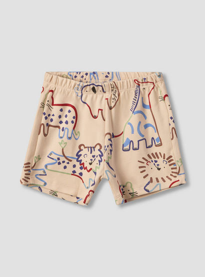 Pack of 2 Juniors Crew Neck Short Sleeves T-shirt and Shorts Set with Safari Print-baby-boys-clothing-setsandcoords-image-4