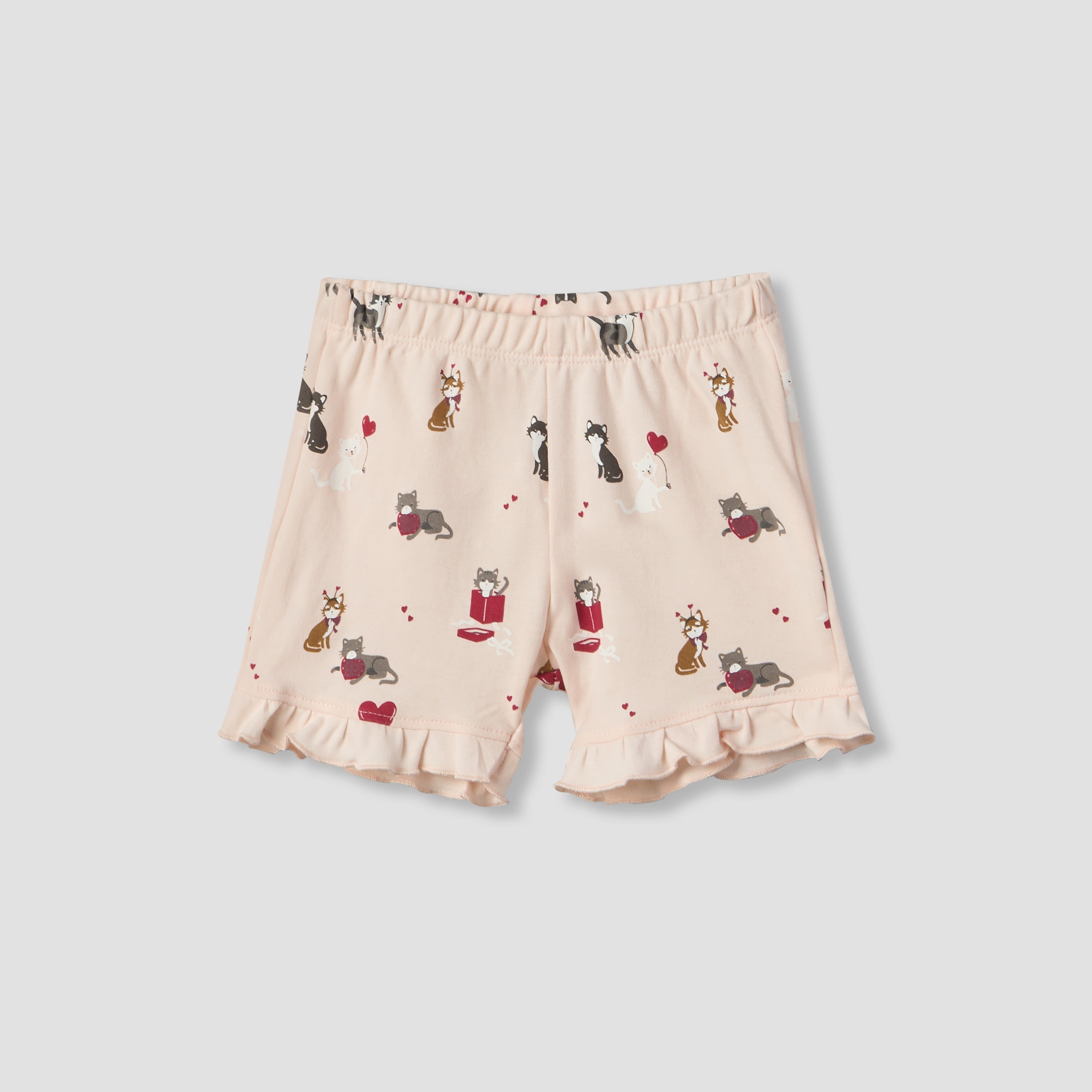 Pack of 2 Juniors Crew Neck Short Sleeves T-shirt and Shorts Set with Assorted Print