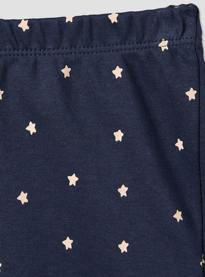 Pack of 2 Juniors Round Neck Short Sleeves T-shirt and Shorts Set with Space Print-baby-boys-clothing-setsandcoords-image-9