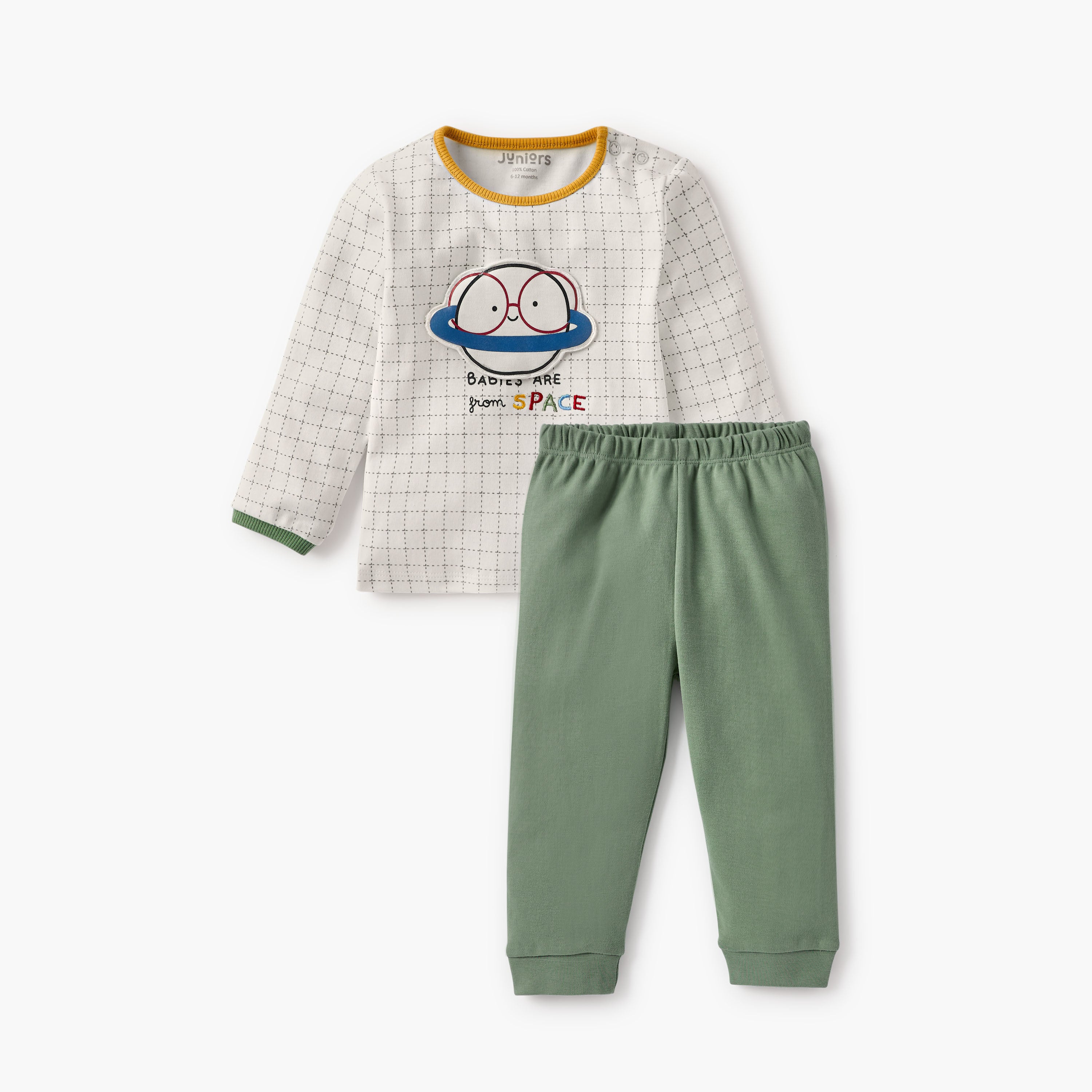 Juniors Applique Detail T-shirt and Pyjama Set