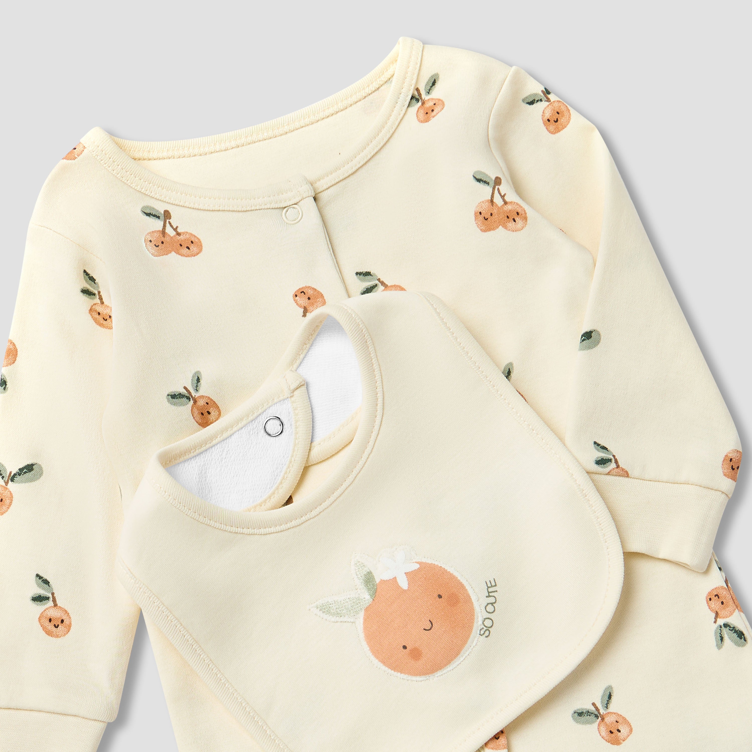 Juniors Printed Sleepsuit with Bib and Blanket
