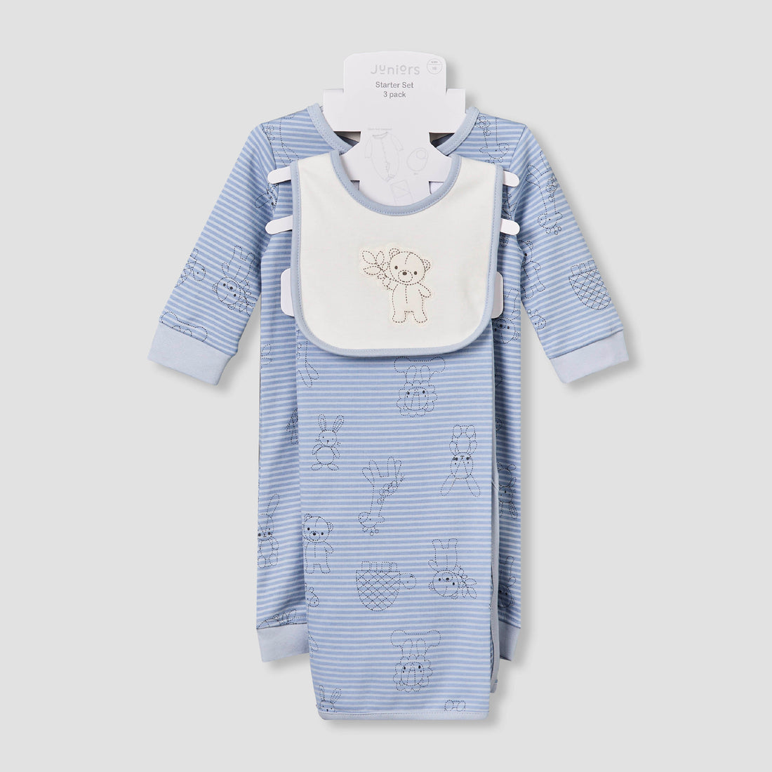 Set of 3 Juniors Clothing Gift Set with Snap Button Closure