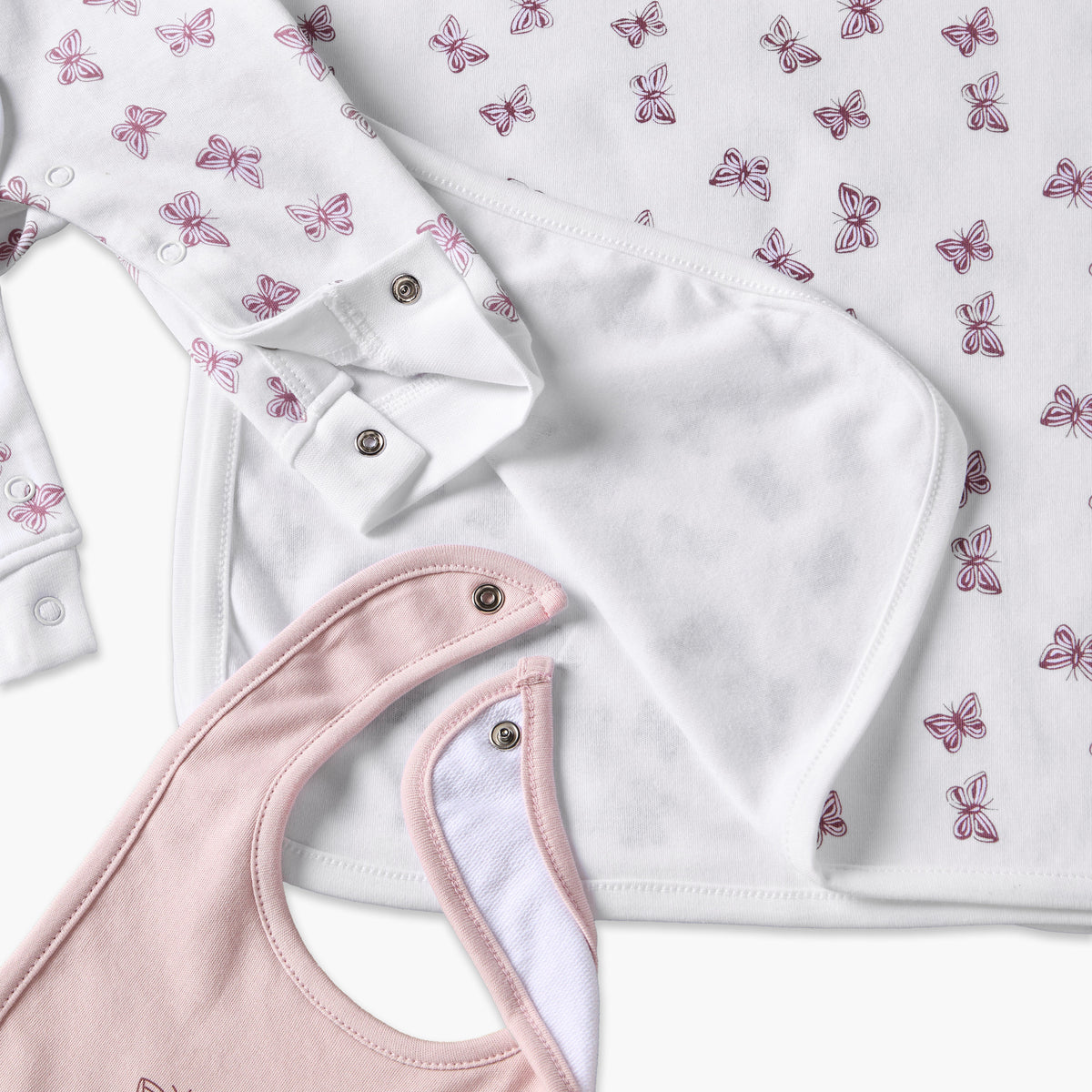 Set of 3 Juniors Clothing Gift Set with Butterfly Print