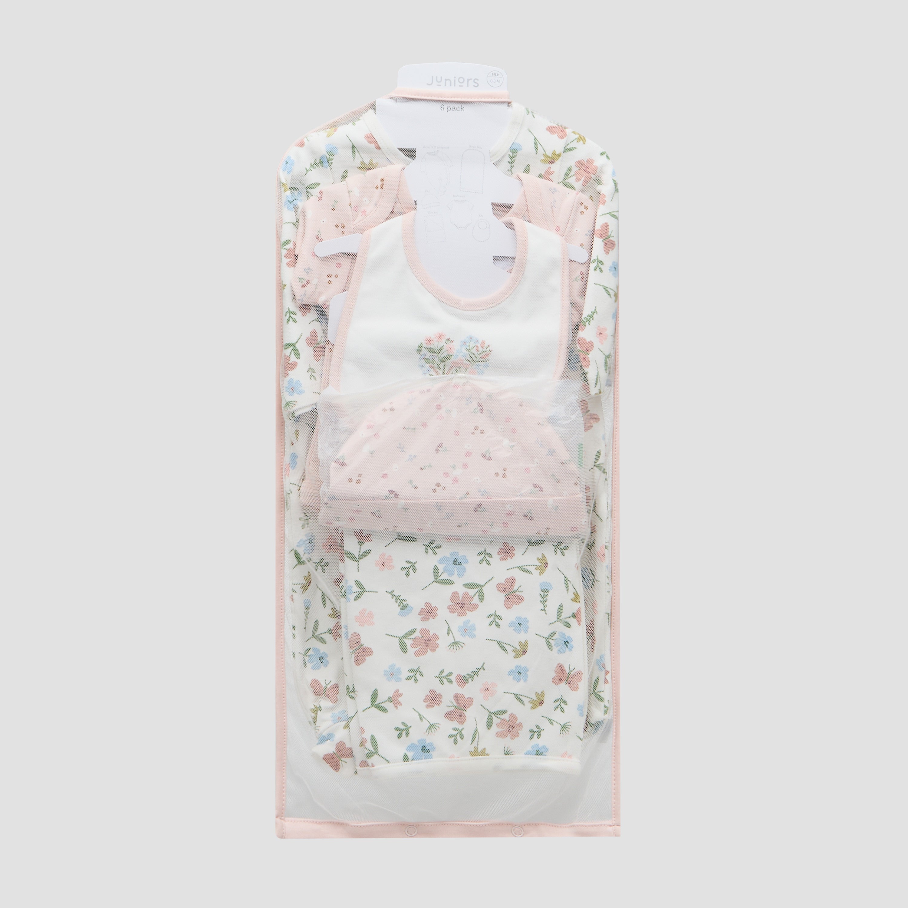Juniors 6-Piece Floral Print Clothing Gift Set