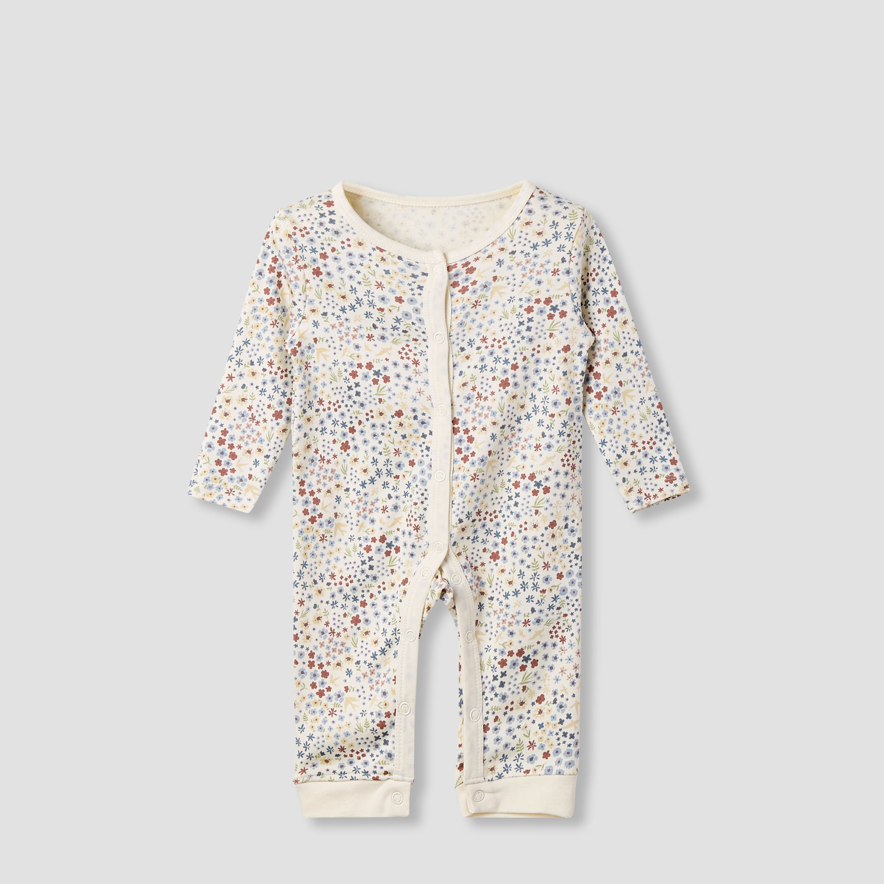 Juniors Printed Sleepsuit with Long Sleeves - Set of 3