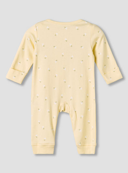 Pack of 3 Juniors Cotton Round Neck Long Sleeve Sleepsuit with Snap Button Closure-baby-girls-clothing-nightwear-sleepsuits-image-8