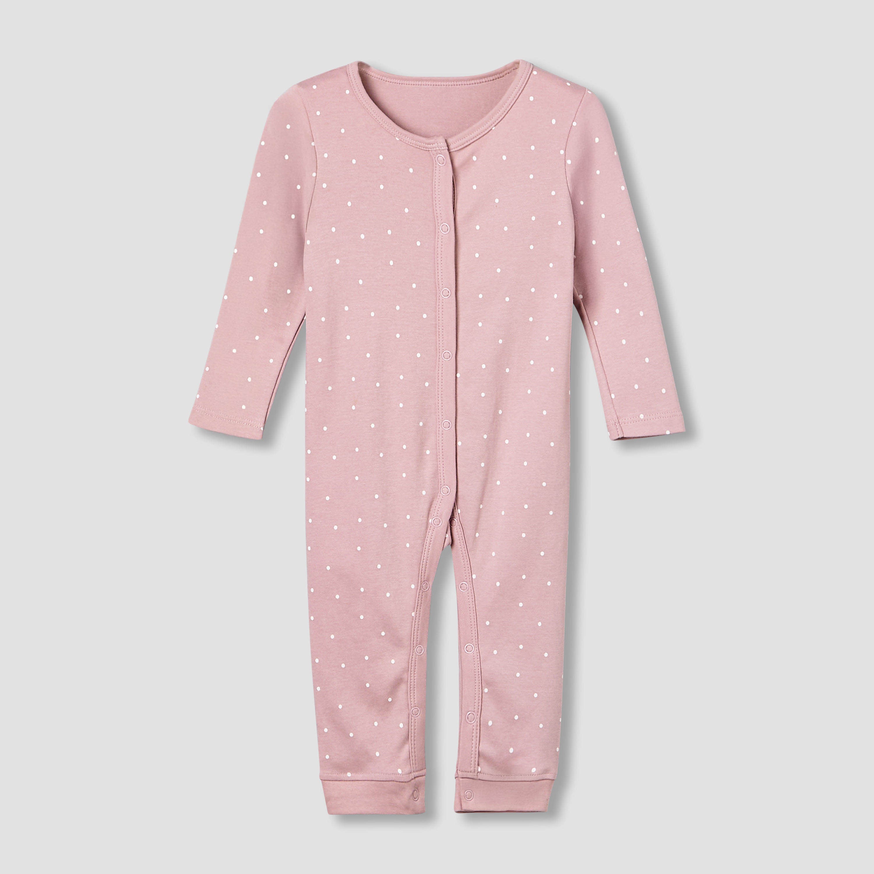 Pack of 3 Juniors Cotton Round Neck Long Sleeves Sleepsuit with Giraffe Print