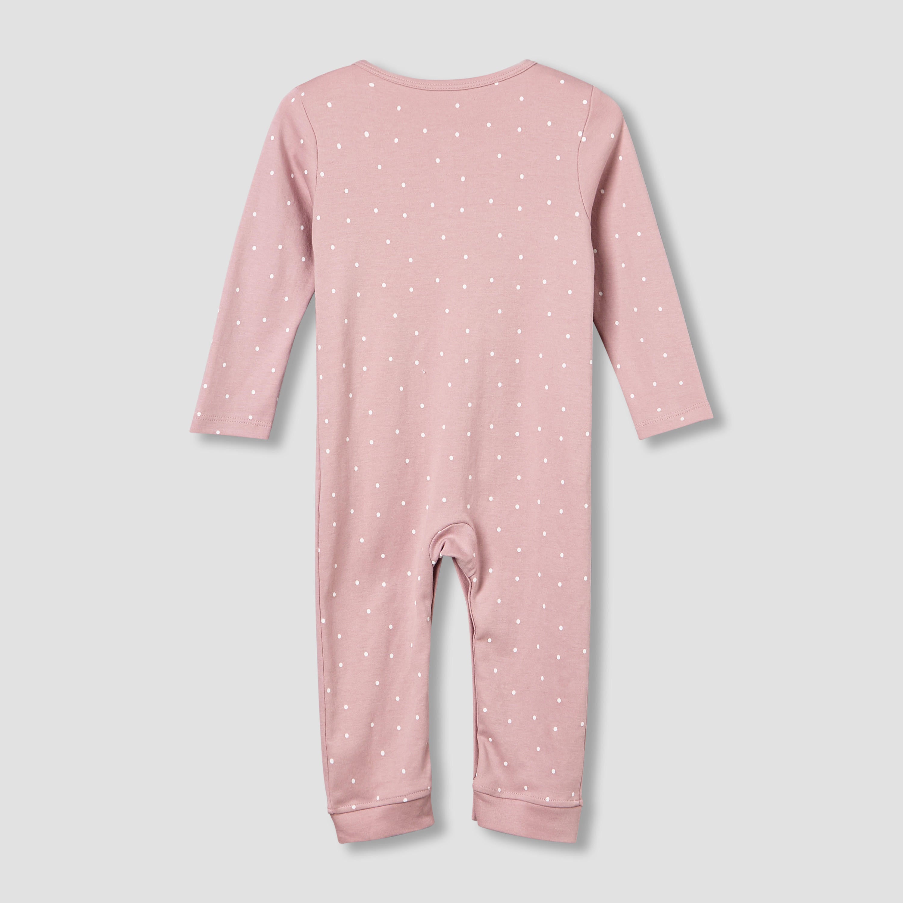 Pack of 3 Juniors Cotton Round Neck Long Sleeves Sleepsuit with Giraffe Print