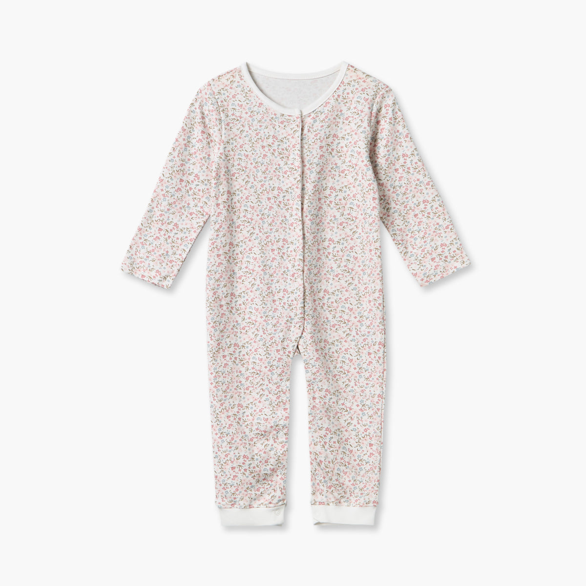 Pack of 3 Juniors Round Neck Long Sleeves Sleepsuit with Floral Print