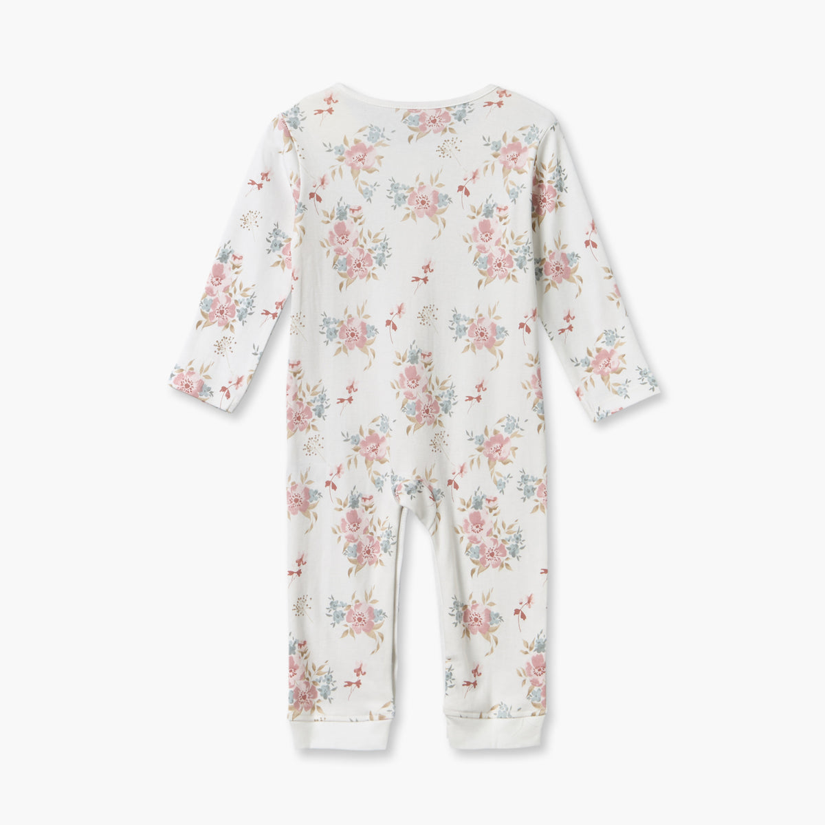 Pack of 3 Juniors Round Neck Long Sleeves Sleepsuit with Floral Print