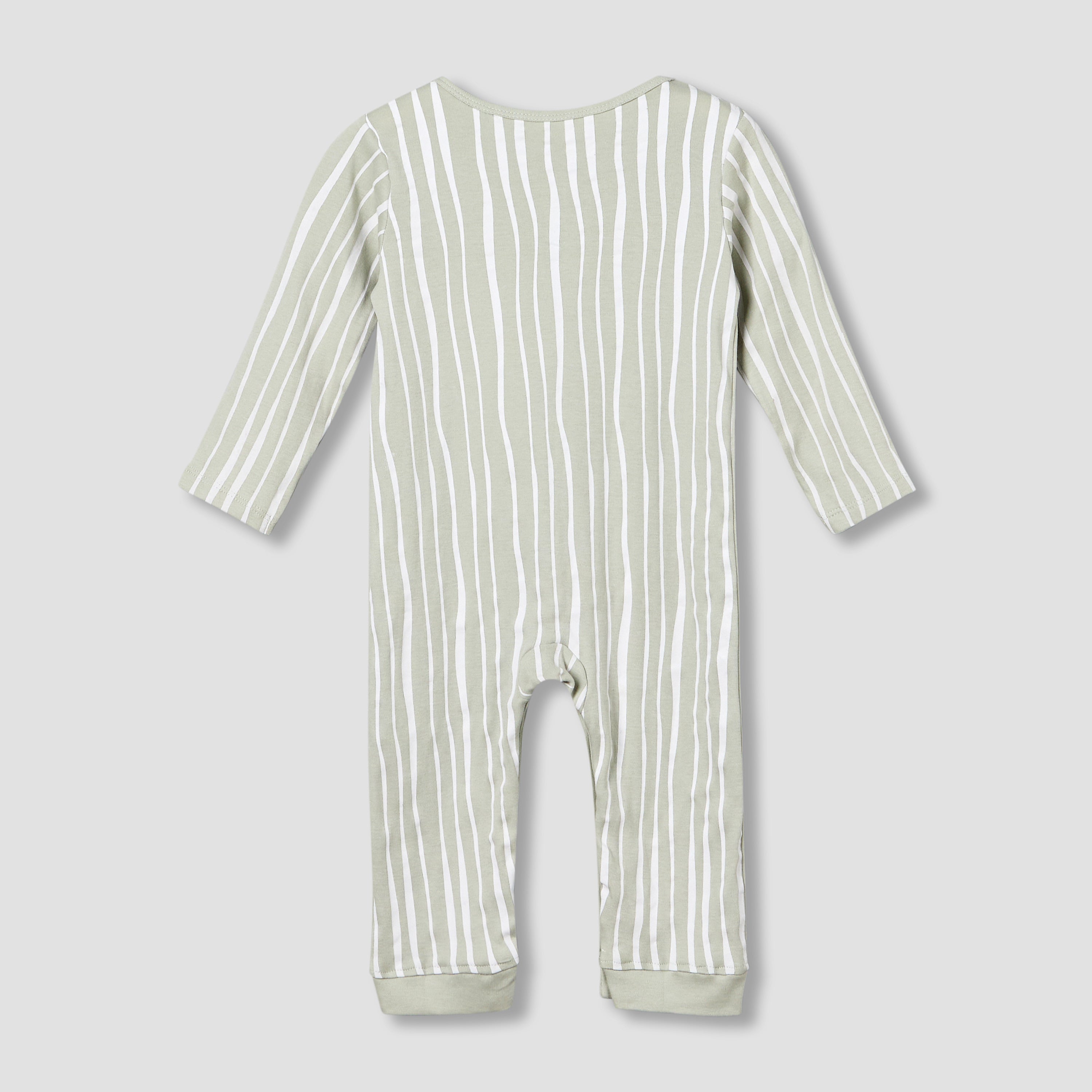 Pack of 3 Juniors Cotton Round Neck Long Sleeves Sleepsuit with Fun Print