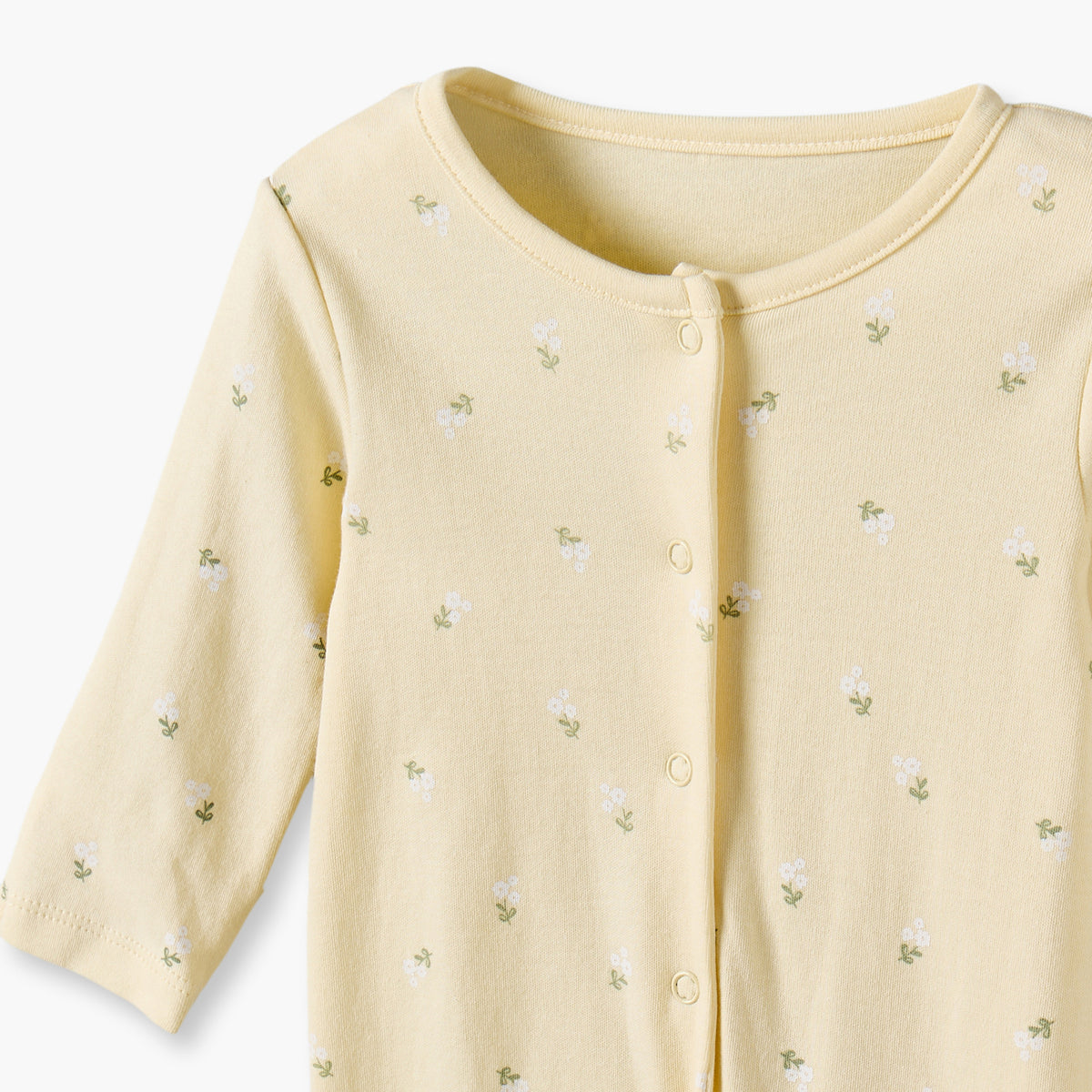 Pack of 3 Juniors Cotton Crew Neck Long Sleeves Sleepsuit with Floral Print