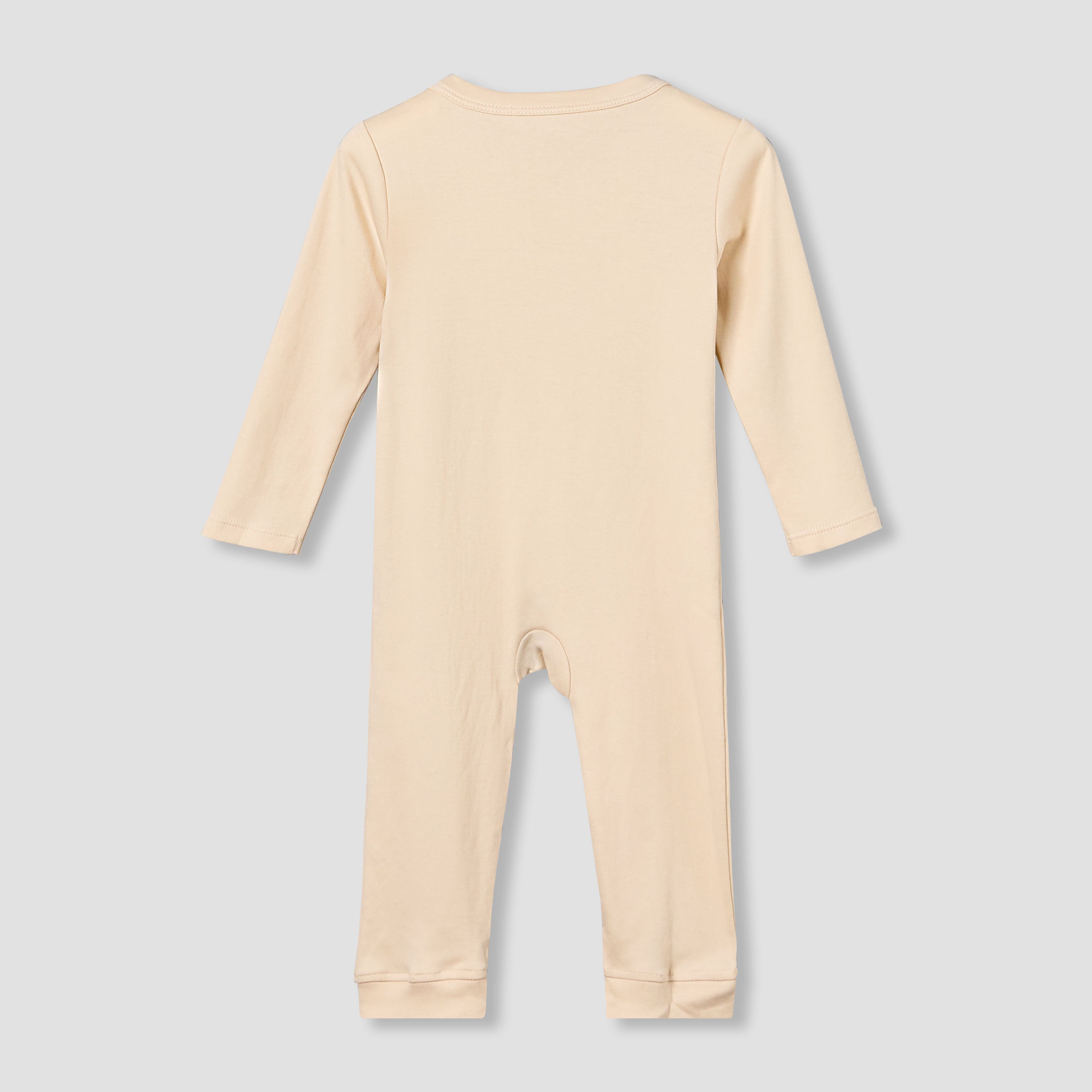 Pack of 3 Juniors Cotton Round Neck Long Sleeves Sleepsuit with Safari Print