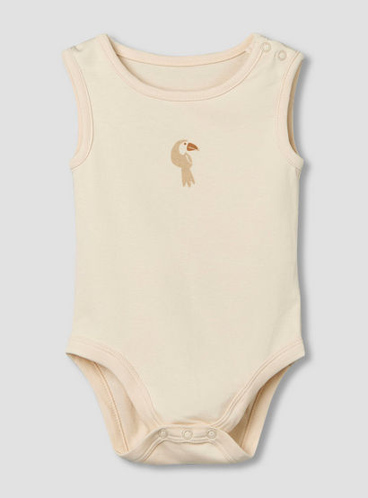 Pack of 5 Juniors Round Neck Sleeveless Bodysuit with Print-baby-boys-clothing-multipacks-image-3