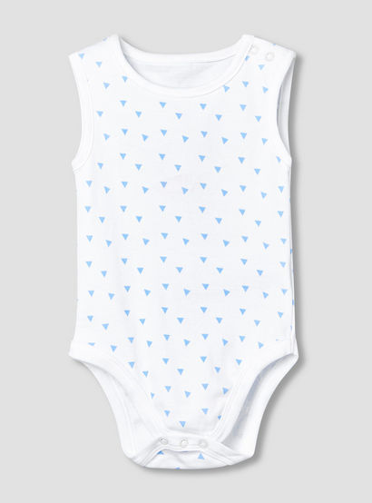 Pack of 5 Juniors Crew Neck Sleeveless Bodysuit with Print-baby-boys-clothing-multipacks-image-3