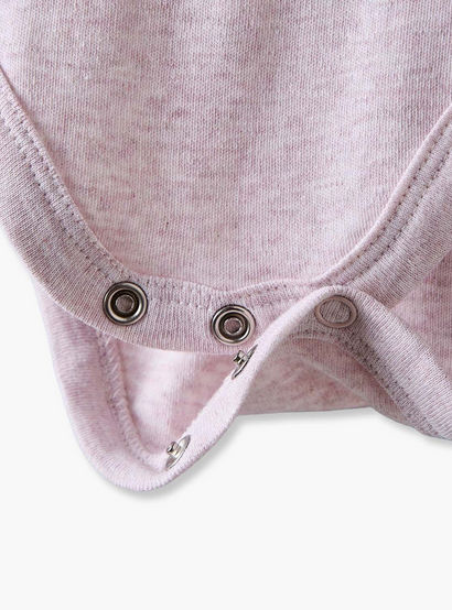 Pack of 4 Disney Cotton Round Neck Short Sleeves Bodysuit with Winnie the Pooh Print-baby-girls-clothing-bodysuits-image-9