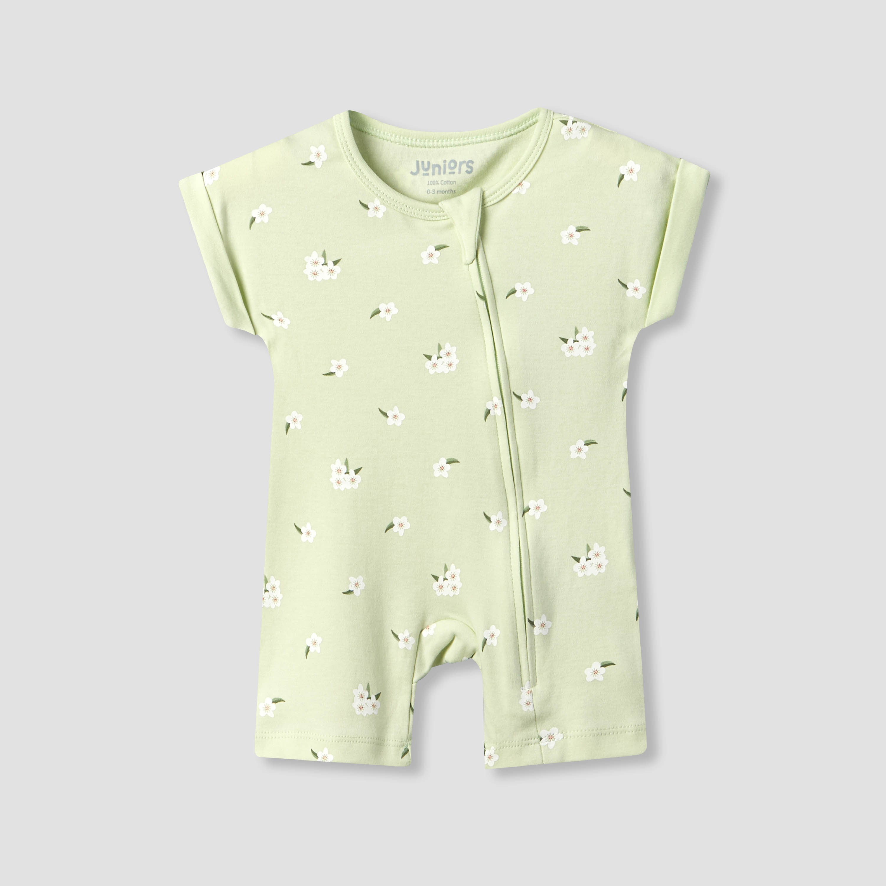 Pack of 3 Juniors Crew Neck Short Sleeves Romper with Assorted Print