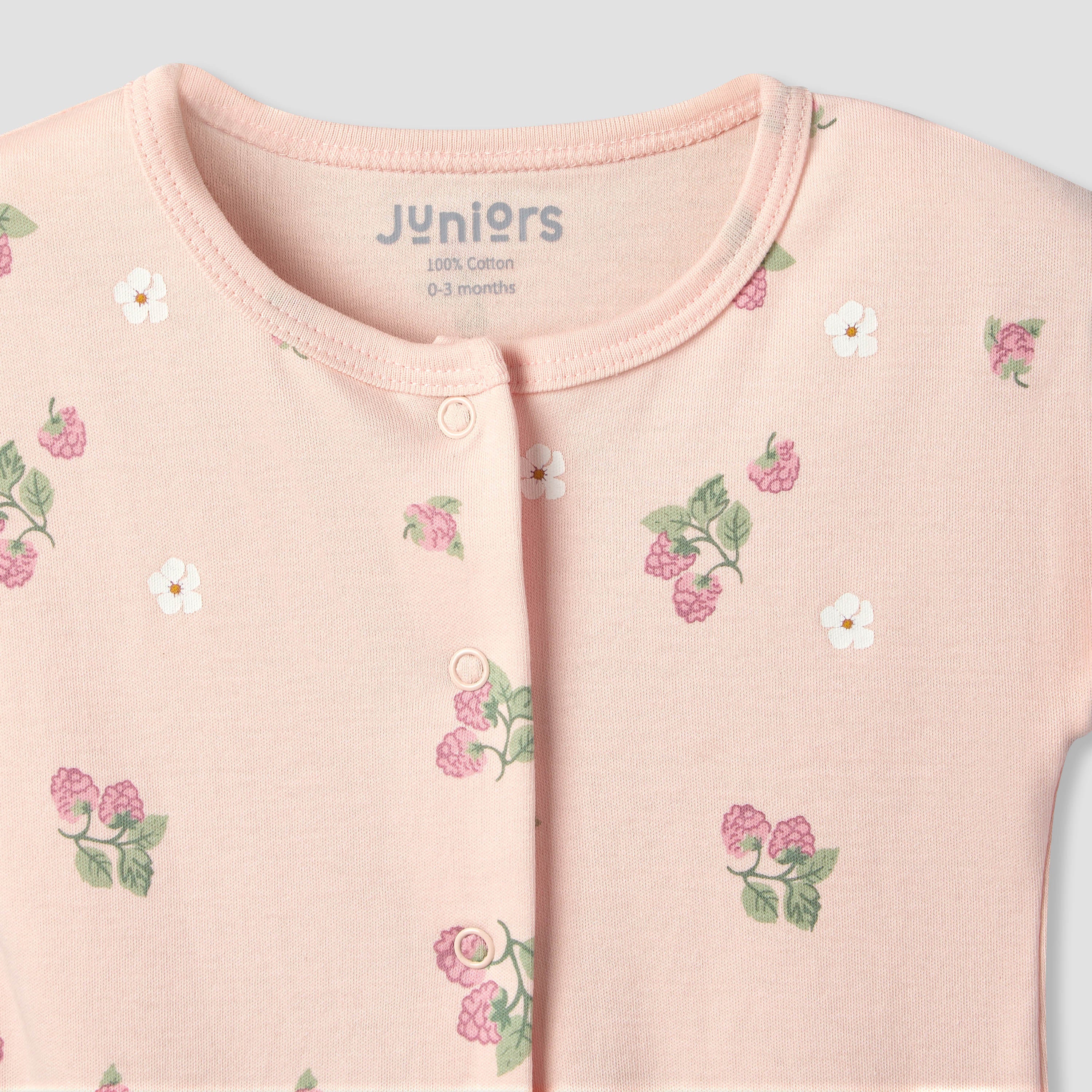 Pack of 3 Juniors Crew Neck Short Sleeves Romper with Assorted Print