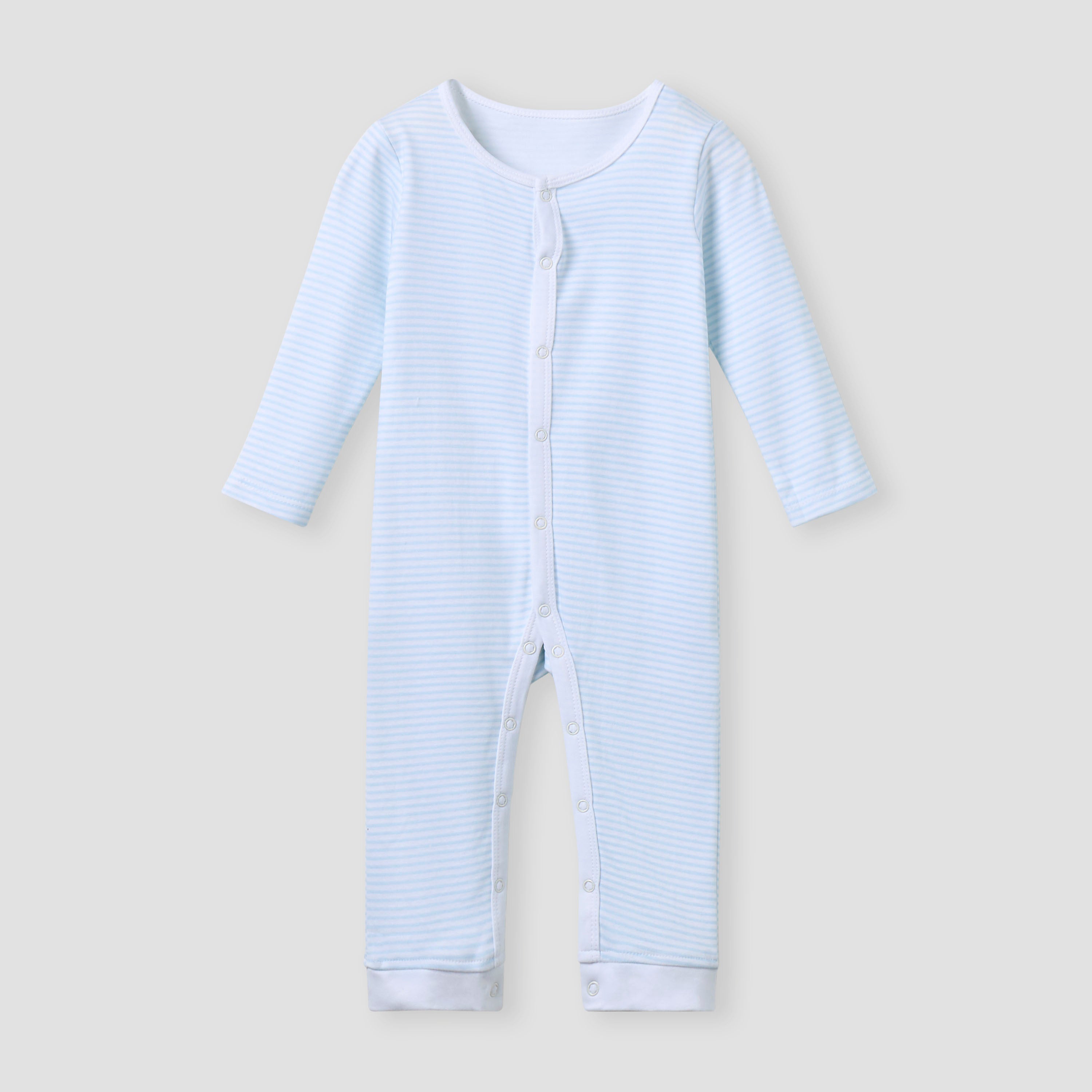 Juniors Assorted Sleepsuit with Long Sleeves and Button Closure - Set of 3