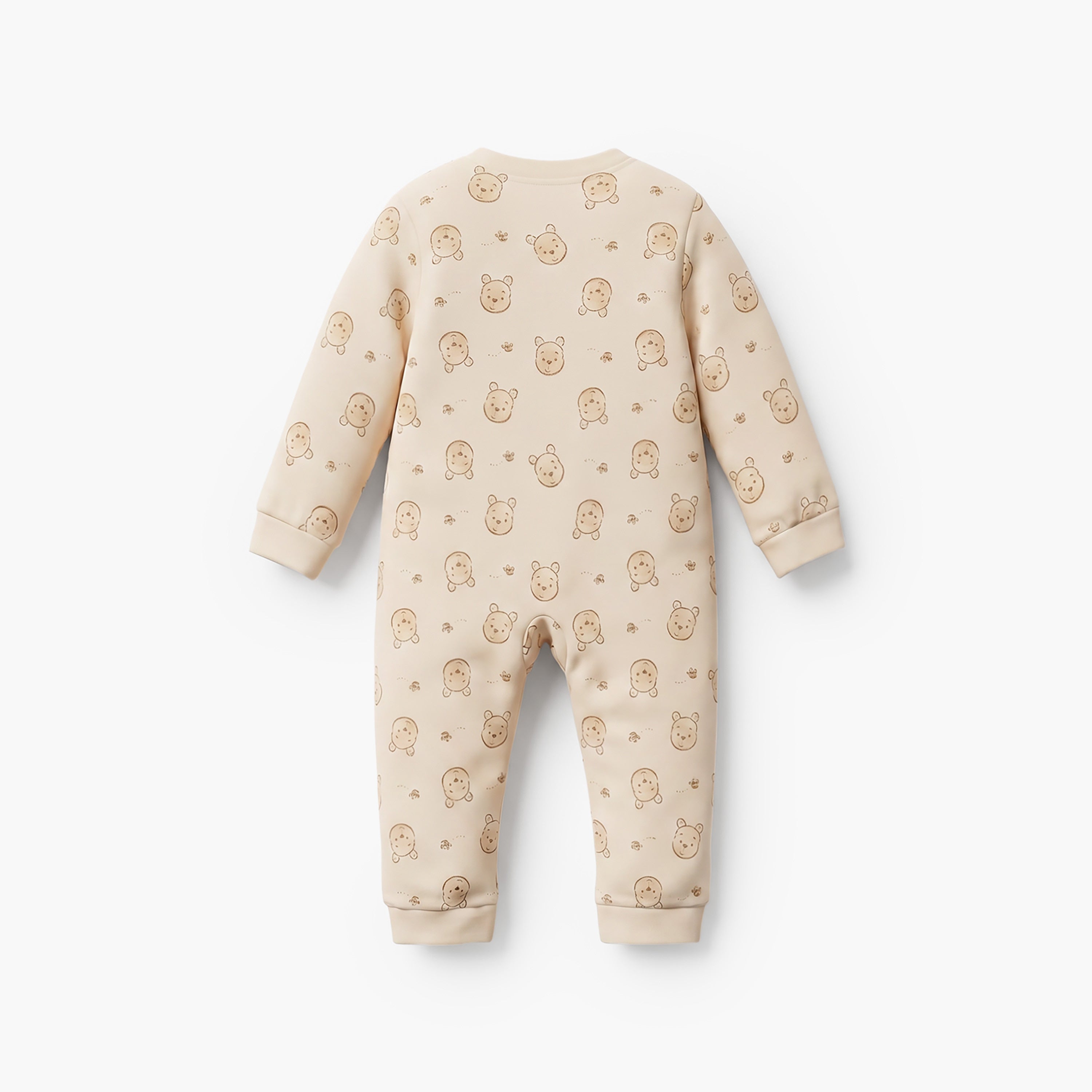 Pack of 3 Disney Cotton Mandarin Collar Long Sleeves Sleepsuit with Winnie the Pooh Print