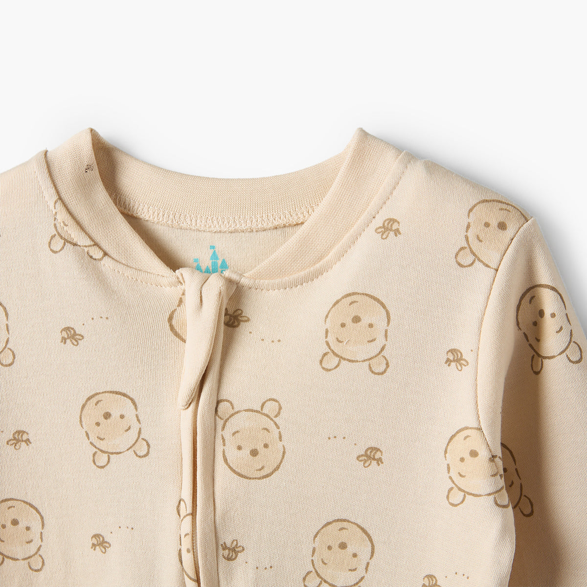Pack of 3 Disney Cotton Mandarin Collar Long Sleeves Sleepsuit with Winnie the Pooh Print