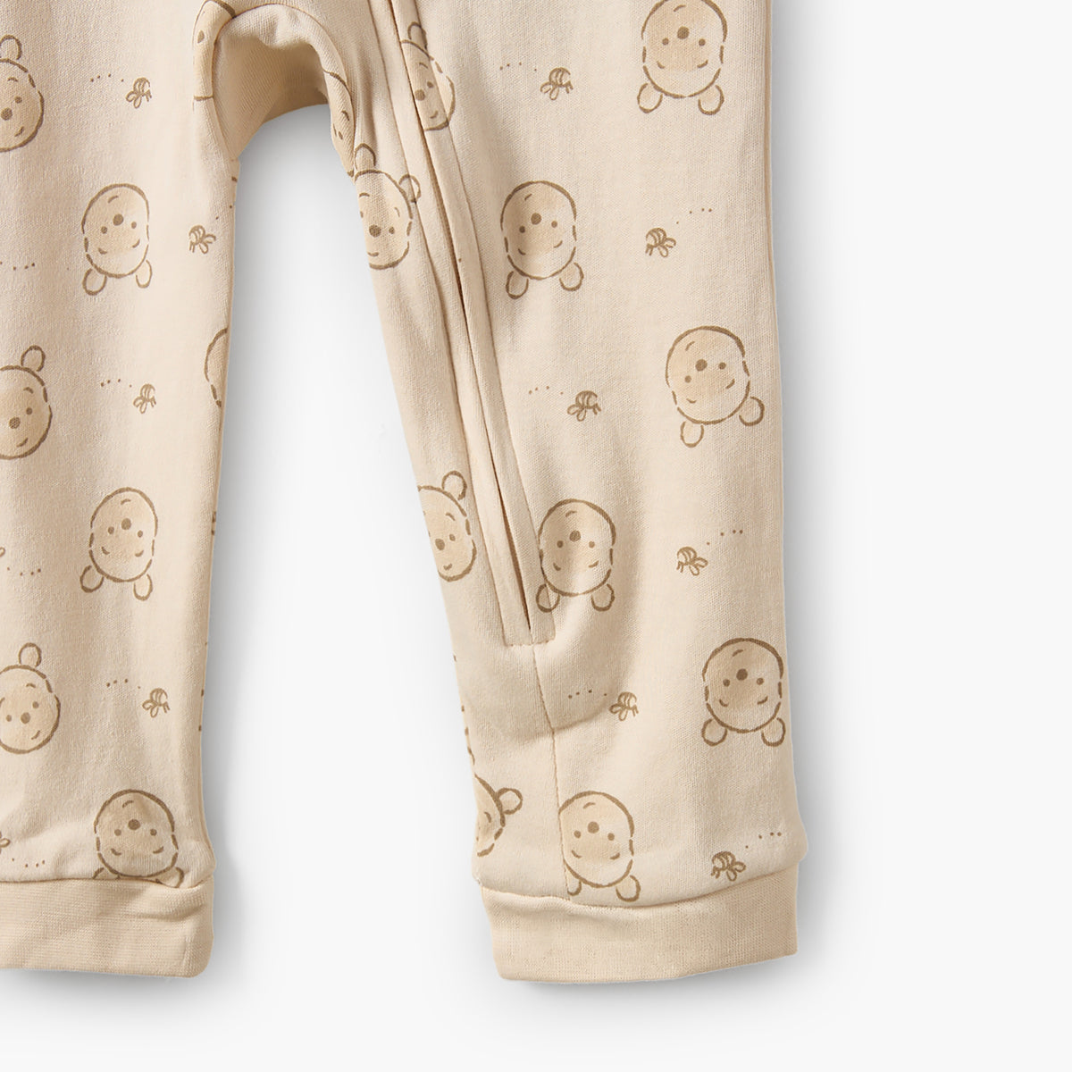 Pack of 3 Disney Cotton Mandarin Collar Long Sleeves Sleepsuit with Winnie the Pooh Print