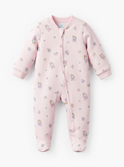 Pack of 3 Disney Cotton Mandarin Collar Long Sleeve Sleepsuit with Daisy Duck Print-baby-girls-clothing-nightwear-sleepsuits-image-5
