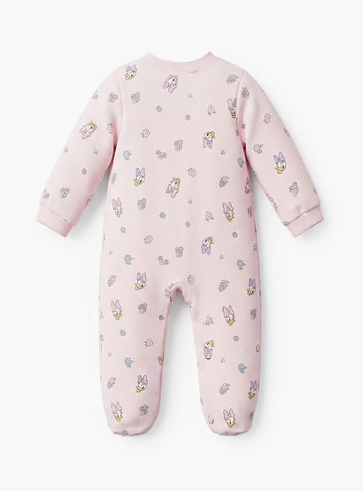 Pack of 3 Disney Cotton Mandarin Collar Long Sleeve Sleepsuit with Daisy Duck Print-baby-girls-clothing-nightwear-sleepsuits-image-6