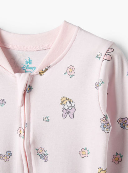 Pack of 3 Disney Cotton Mandarin Collar Long Sleeve Sleepsuit with Daisy Duck Print-baby-girls-clothing-nightwear-sleepsuits-image-7