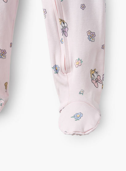 Pack of 3 Disney Cotton Mandarin Collar Long Sleeve Sleepsuit with Daisy Duck Print-baby-girls-clothing-nightwear-sleepsuits-image-8