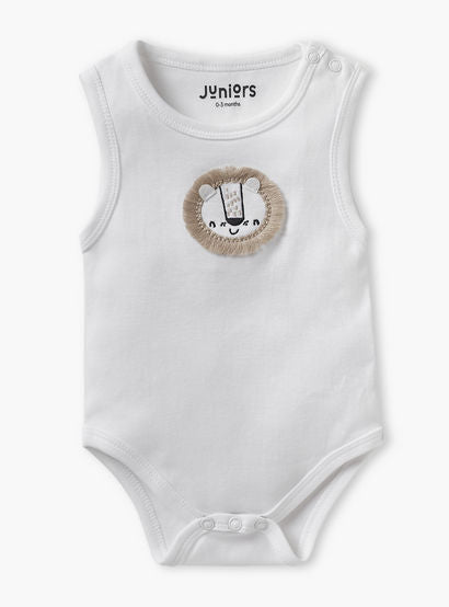 Juniors Assorted Sleeveless Bodysuit with Button Closure - Set of 2-baby-girls-clothing-bodysuits-image-3