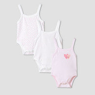 Juniors Printed Strappy Bodysuit - Set of 3-undefined-image-1