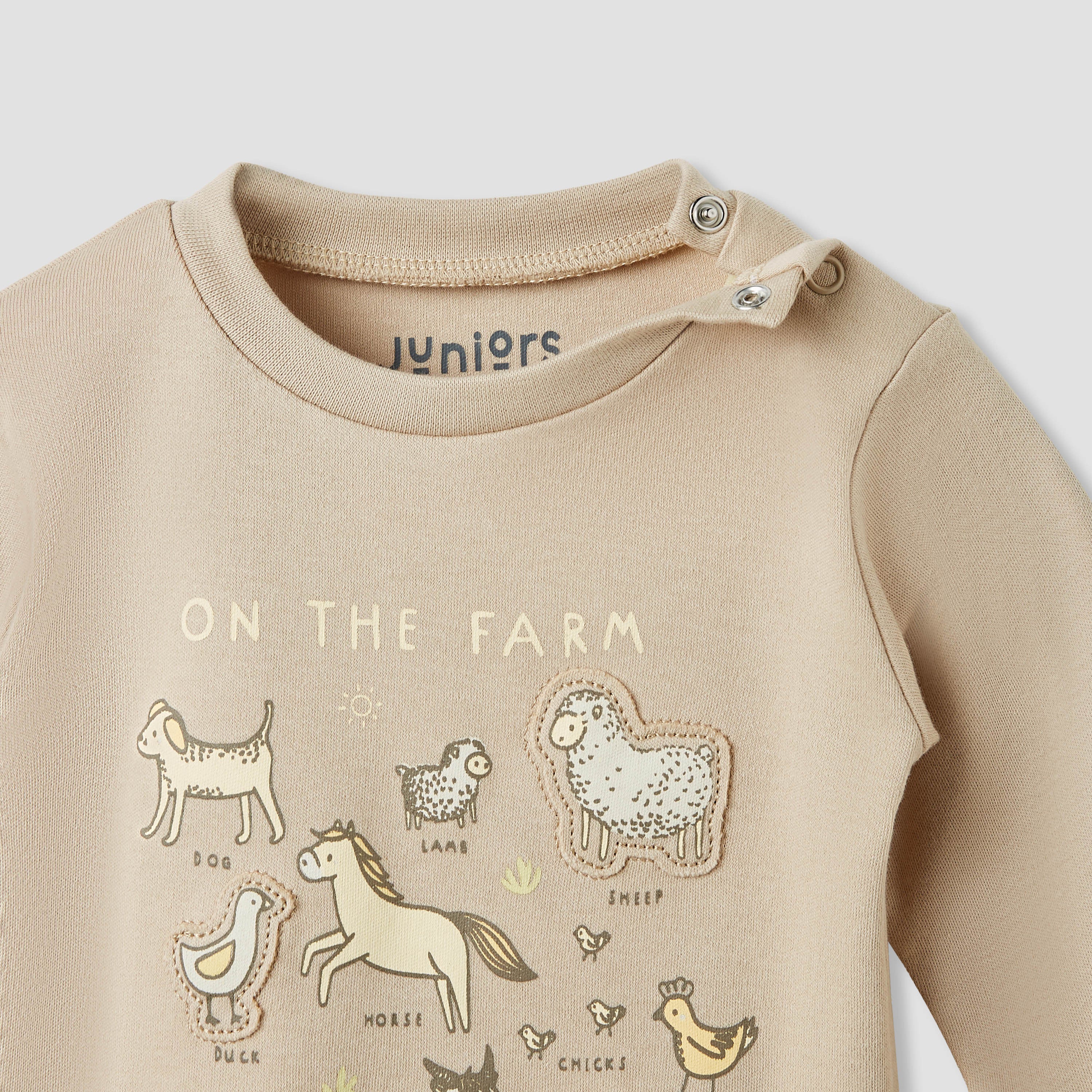 Juniors Animal Print T-shirt and Pyjama Set